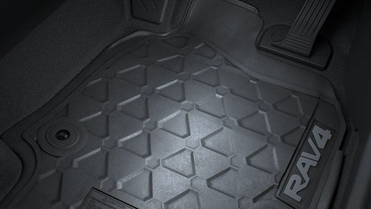 Genuine Rav4 Rubber Floor Mats Front & Rear Set PZQ2042320