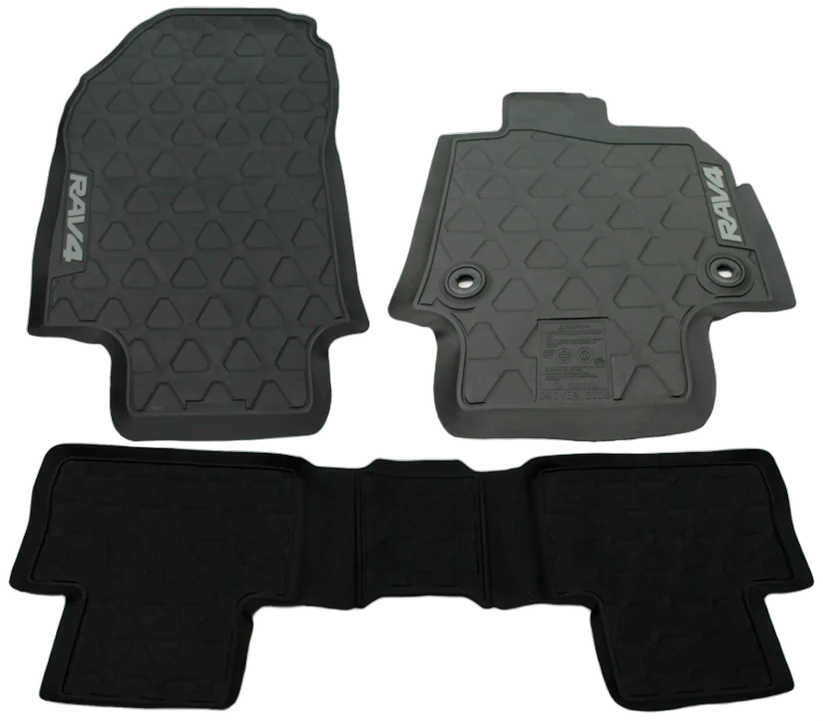 Genuine Rav4 Rubber Floor Mats Front & Rear Set PZQ2042320